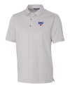 SMU Mustangs Cutter & Buck Forge Heathered Stretch Mens Polo Polished Heather Mannequin Thumbnail Image