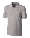 SMU Mustangs Cutter & Buck Forge Stretch Mens Big & Tall Polo Polished Medium Gray Mannequin Thumbnail Image