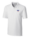 SMU Mustangs Cutter & Buck Forge Stretch Mens Big & Tall Polo White Mannequin Thumbnail Image
