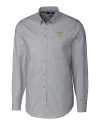 Vanderbilt Commodores Cutter & Buck Stretch Oxford Mens Long Sleeve Dress Shirt Charcoal Mannequin Thumbnail Image