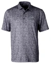 UCF Knights Citronaut Cutter & Buck Pike Constellation Print Stretch Mens Polo Black Mannequin Thumbnail Image