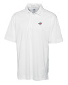 Toronto Blue Jays Cutter & Buck Genre Textured Solid Mens Polo White Mannequin Thumbnail Image