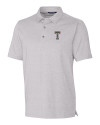 GA Tech Yellow Jackets College Vault Cutter & Buck Forge Heathered Stretch Mens Polo Polished Heather Mannequin Thumbnail Image