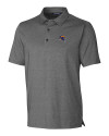 Los Angeles Rams NFL Helmet Cutter & Buck Forge Heathered Stretch Mens Polo Charcoal Heather Mannequin Thumbnail Image