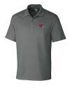 Kansas City Chiefs NFL Helmet Cutter & Buck Genre Textured Solid Mens Polo Elemental Grey Mannequin Thumbnail Image