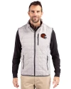 Cincinnati Bengals NFL Helmet Cutter & Buck Rainier PrimaLoft® Mens Eco Insulated Full Zip Puffer Vest Polished Medium Gray Front Thumbnail Image