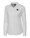 New York Giants NFL Helmet Cutter & Buck Stretch Oxford Womens Long Sleeve Dress Shirt White Mannequin Thumbnail Image