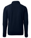 New England Patriots NFL Helmet Cutter & Buck Cascade Eco Sherpa Fleece Mens Big & Tall Quarter Zip Jacket Navy Blue Mannequin Back Thumbnail Image