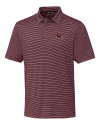 Washington Commanders NFL Helmet Cutter & Buck Forge Pencil Stripe Stretch Mens Polo Bordeaux Mannequin Thumbnail Image