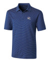 Buffalo Bills NFL Helmet Cutter & Buck Forge Pencil Stripe Stretch Mens Polo Tour Blue Mannequin Thumbnail Image