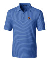 Los Angeles Rams NFL Helmet Cutter & Buck Forge Pencil Stripe Stretch Mens Polo Chelan Blue Mannequin Thumbnail Image
