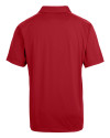 New England Patriots NFL Helmet Cutter & Buck Prospect Eco Textured Stretch Recycled Mens Big & Tall Polo Cardinal Red Mannequin Back Thumbnail Image