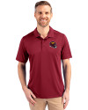 Washington Commanders NFL Helmet Cutter & Buck Prospect Eco Textured Stretch Recycled Mens Short Sleeve Polo Chutney Front Thumbnail Image