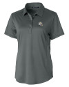 Los Angeles Chargers NFL Helmet Cutter & Buck Prospect Eco Textured Stretch Recycled Womens Short Sleeve Polo Elemental Grey Mannequin Thumbnail Image