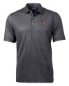Cincinnati Bengals NFL Helmet Cutter & Buck Pike Banner Print Stretch Mens Polo Black Mannequin Thumbnail Image