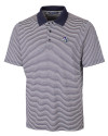 View image 13: Buffalo Bills NFL Helmet Cutter & Buck Forge Tonal Stripe Stretch Mens Big and Tall Polo Liberty Navy Mannequin