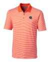 Denver Broncos NFL Helmet Cutter & Buck Forge Tonal Stripe Stretch Mens Big and Tall Polo College Orange Mannequin Thumbnail Image