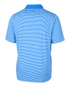 Detroit Lions NFL Helmet Cutter & Buck Forge Tonal Stripe Stretch Mens Big and Tall Polo Digital Mannequin Back Thumbnail Image