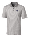 Minnesota Vikings NFL Helmet Cutter & Buck Forge Tonal Stripe Stretch Mens Big and Tall Polo Polished Medium Gray Mannequin Thumbnail Image