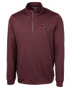 Washington Commanders NFL Helmet Cutter & Buck Stealth Heathered Quarter Zip Mens Pullover Bordeaux Mannequin Thumbnail Image