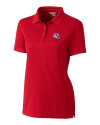 Buffalo Bills NFL Helmet Cutter & Buck Advantage Eco Tri-Blend Pique Womens Polo Red Mannequin Thumbnail Image