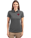 Kansas City Chiefs NFL Helmet Cutter & Buck Advantage Eco Tri-Blend Pique Womens Polo Elemental Grey Front Thumbnail Image