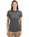 Las Vegas Raiders NFL Helmet Cutter & Buck Advantage Eco Tri-Blend Pique Womens Polo Elemental Grey Front Thumbnail Image