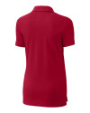 New England Patriots NFL Helmet Cutter & Buck Advantage Eco Tri-Blend Pique Womens Polo Cardinal Red Mannequin Back Thumbnail Image