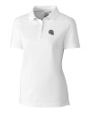New England Patriots NFL Helmet Cutter & Buck Advantage Eco Tri-Blend Pique Womens Polo White Mannequin Thumbnail Image
