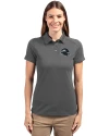 Seattle Seahawks NFL Helmet Cutter & Buck Advantage Eco Tri-Blend Pique Womens Polo Elemental Grey Front Thumbnail Image