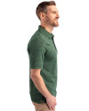 Green Bay Packers NFL Helmet Cutter & Buck Advantage Tri-Blend Space Dye Mens Polo Dark Hunter Side Thumbnail Image