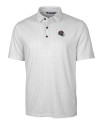 Tampa Bay Buccaneers NFL Helmet Cutter & Buck Pike Double Dot Print Stretch Mens Big and Tall Polo Charcoal Mannequin Thumbnail Image
