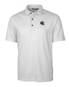 Baltimore Ravens NFL Helmet Cutter & Buck Pike Double Dot Print Stretch Mens Big and Tall Polo Charcoal Mannequin Thumbnail Image
