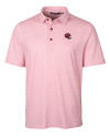 Kansas City Chiefs NFL Helmet Cutter & Buck Pike Double Dot Print Stretch Mens Big and Tall Polo Cardinal Red Mannequin Thumbnail Image
