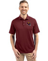 Washington Commanders NFL Helmet Cutter & Buck Virtue Eco Pique Recycled Mens Polo Bordeaux Front Thumbnail Image