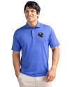 New York Giants NFL Helmet Cutter & Buck Virtue Eco Pique Recycled Mens Polo Chelan Blue Front Thumbnail Image