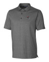 Tampa Bay Buccaneers NFL Helmet Cutter & Buck Forge Heathered Stretch Mens Polo Charcoal Heather Mannequin Thumbnail Image