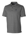 Denver Broncos NFL Helmet Cutter & Buck Forge Heathered Stretch Mens Polo Charcoal Heather Mannequin Thumbnail Image