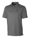 Jacksonville Jaguars NFL Helmet Cutter & Buck Forge Heathered Stretch Mens Polo Charcoal Heather Mannequin Thumbnail Image