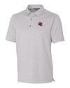 Kansas City Chiefs NFL Helmet Cutter & Buck Forge Heathered Stretch Mens Polo Polished Heather Mannequin Thumbnail Image