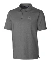 Las Vegas Raiders NFL Helmet Cutter & Buck Forge Heathered Stretch Mens Polo Charcoal Heather Mannequin Thumbnail Image