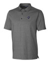 Minnesota Vikings NFL Helmet Cutter & Buck Forge Heathered Stretch Mens Polo Charcoal Heather Mannequin Thumbnail Image