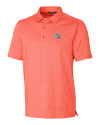 Miami Dolphins NFL Helmet Cutter & Buck Forge Heathered Stretch Mens Polo College Orange Heather Mannequin Thumbnail Image