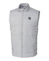 New England Patriots NFL Helmet Cutter & Buck Stealth Hybrid Quilted Mens Big and Tall Windbreaker Vest Polished Medium Gray Mannequin Thumbnail Image