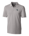 Carolina Panthers NFL Helmet Cutter & Buck Forge Stretch Mens Polo Polished Medium Gray Mannequin Thumbnail Image