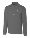 Los Angeles Chargers NFL Helmet Cutter & Buck Traverse Stretch Eco Quarter Zip Mens Pullover Elemental Grey Mannequin Thumbnail Image