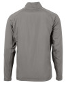 New England Patriots NFL Helmet Cutter & Buck Adapt Eco Knit Hybrid Recycled Mens Full Zip Jacket Elemental Grey Mannequin Back Thumbnail Image