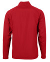 New England Patriots NFL Helmet Cutter & Buck Adapt Eco Knit Hybrid Recycled Mens Full Zip Jacket Red Mannequin Back Thumbnail Image