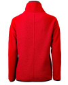New England Patriots NFL Helmet Cutter & Buck Cascade Eco Fleece Womens Pullover Jacket Red/Navy Blue Mannequin Back Thumbnail Image