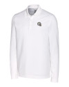 Los Angeles Chargers NFL Helmet Cutter & Buck Advantage Eco Tri-Blend Pique Mens Long Sleeve Polo White Mannequin Thumbnail Image